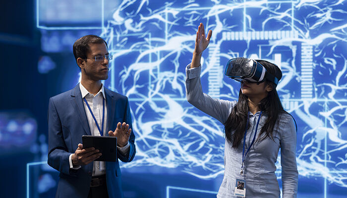 Dijital dünyada gelişen genç bir bireyin, teknolojiyle çevrili modern bir ortamda öğrenmeye odaklanması