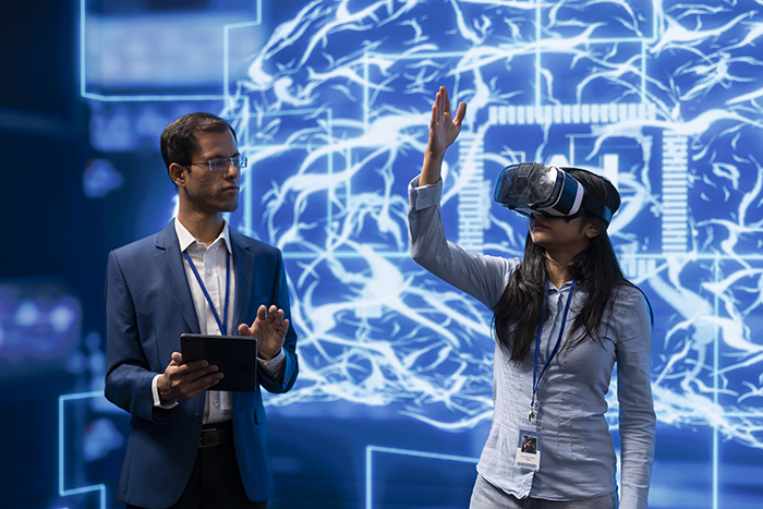 Dijital dünyada gelişen genç bir bireyin, teknolojiyle çevrili modern bir ortamda öğrenmeye odaklanması